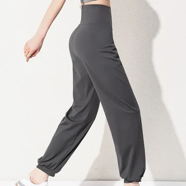 BIVIGAOS Spring Summer High Waist Sport Sun Protection Pants Women Slim Quick Dry Casual Bloomers Running Yoga Jogger Sweatpants 4