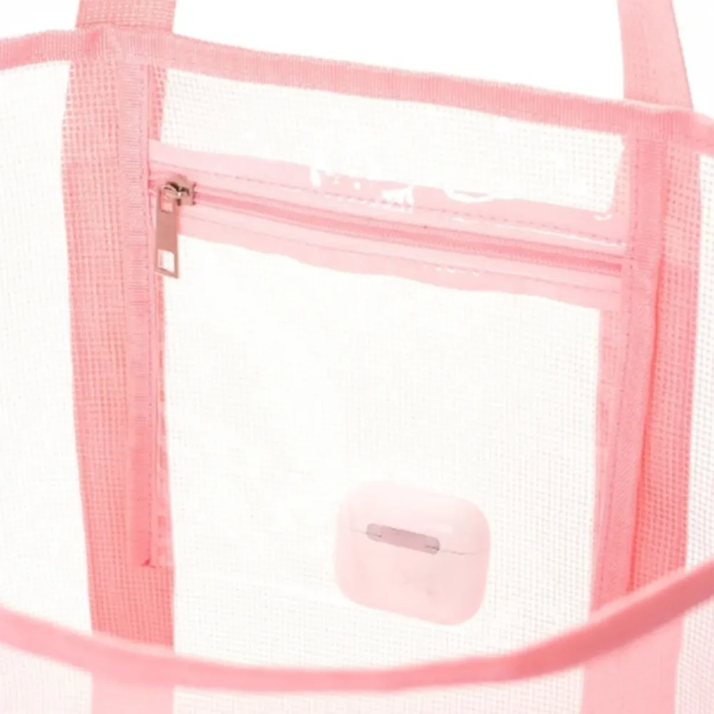 Polyester mesh beach bag Large capacity travel wash bag Swim storage bag Minimalist mesh beach bag one pack 3