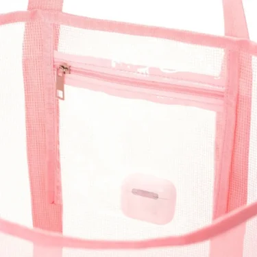 Polyester mesh beach bag Large capacity travel wash bag Swim storage bag Minimalist mesh beach bag one pack 3
