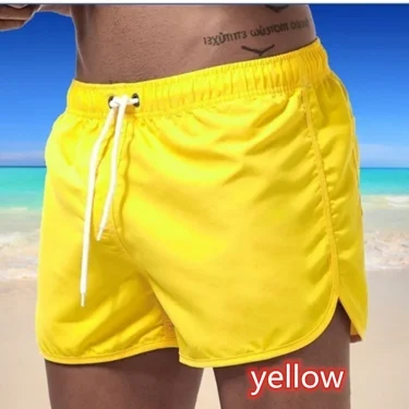 New mesh breathable fitness men's fashionable sports shorts running speed dry pants summer thin training beach pants 1