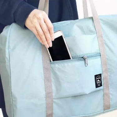 1-piece foldable travel bag, weekend travel bag, gym bag, suitable for airline carry on luggage bag, business travel storage bag 2