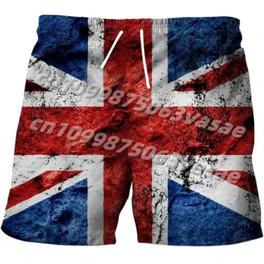 Men's Swimwear Shorts American Flag 3d Surfing Board Short Kids Beach Shorts Men Trunk USA Flag Swimsuit Sports Pants Briefs Boy 3
