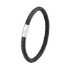 6mm black leather