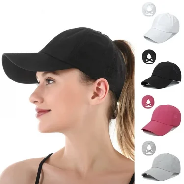 Baseball Cap Women Mesh Breathable Sun Protection Hat In Summer Stay Cool & Stylish Adjustable Breathable Mesh Ponytail Hat 1