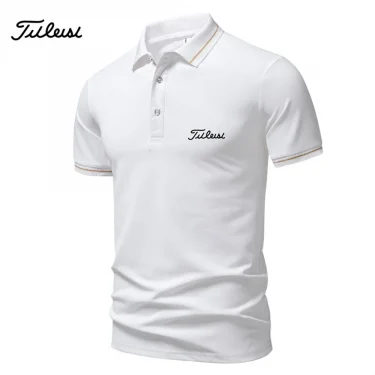 【 High Quality 】 S-3XL Summer New Men's Short sleeved T-shirt Cool and Breathable Polo Shirt Business Casual Top 2