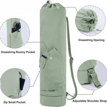 Yoga Mat Backpack Multi-functional Travel Bag Sports Women Men Fitness Gym Bag Yoga Mat Storage Bags for Dance 2