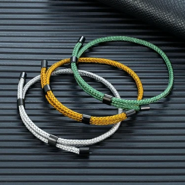 MKENDN 3MM Waterproof Surfering Rope Bracelets Men Adjustable Nautical Rope Bracelet Women Black Stainless Steel Sport Buckle 4