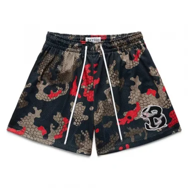2025 BKTSQD NEW Summer Mesh Basketball Shorts Men sweatpants Quick Drying Loose Sports Shorts Casual Trendy Running Beach Shorts 4