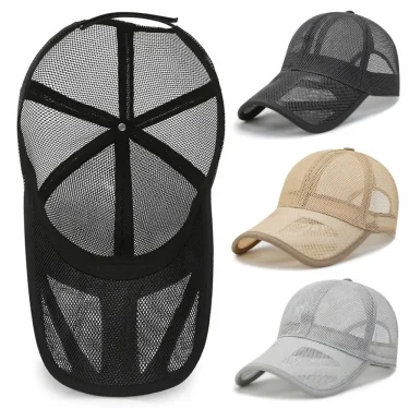 Breathable Sun Protection Caps Fashion Men Women Full Mesh Hats Summer Sunscreen Hats Sun Protection Caps Baseball Cap 4