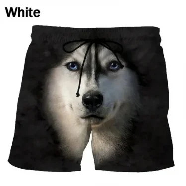 Funny Animal Face 3d Print Short Pants Men Summer Dog Elephant Graphic Swim Trunks Women Vacation Street Harajuku Beach Shorts 1