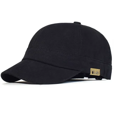 Short Brim Baseball Cap Cotton Men Women Soft Vintage Dad Hat Adjustable Trucker Style Low Profile Caps 2
