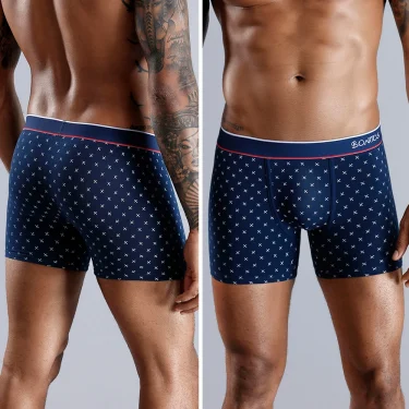 4pcs Boxer Shorts Men's Panties Homme Underpants Boxershorts Underwear for Man Cotton Male Couple Sexy Set Calecon Lot Soft Box 3
