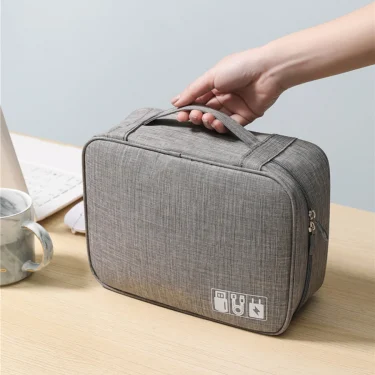 Cable Storage Bag Waterproof Digital Electronic Organizer Portable USB Data Line Charger Plug Storage Bag Travel Cable Organizer 6