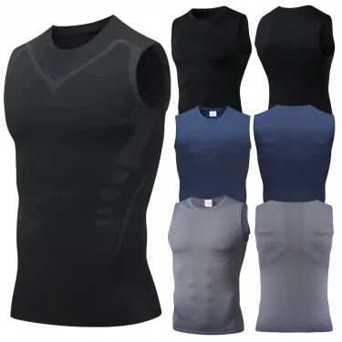 Mans Compression Tank Top Men Gym Shirt Sleeveless Quick Dry Sportswear Male Fitness Bodybuilding Vest Workout Muscle Top 1