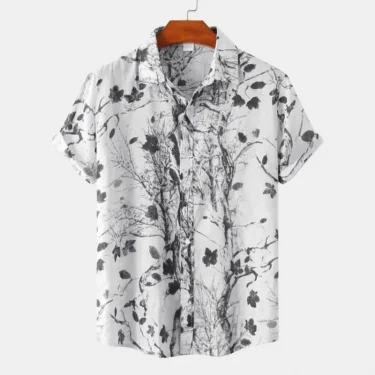 Hawaiian Ethnic style men's shirt 3D Print Leisure beach breathable button shirts street fashion short sleeved men's lapel tops 4