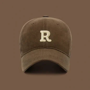 New Unisex Korean Version Big Head Circumference Three-Dimensional R Letter Cotton Thorn 3Dimensional Embroidered Baseball Cap 3