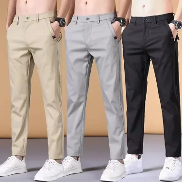 Fashion Men's Pants Summer Suit Pants Casual Korean Men's Pants Joggers Men Streetwear Casual Sports 1