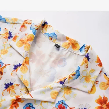 Men's Summer Short Sleeve Printed Shirt Thin Beach Shirt 2025 Men's Clothing Turtle Neck Polo Shirt for Men Casual Top Men Shirt 6