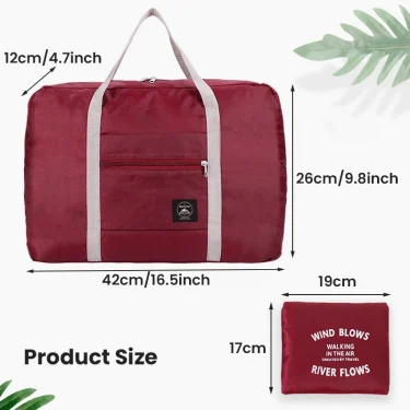 Foldable Travel Duffel Bag for Airlines Carry on Bag for Women and Girls Lightweight Large Capacity Sports Weekend Trip Overnigh 5