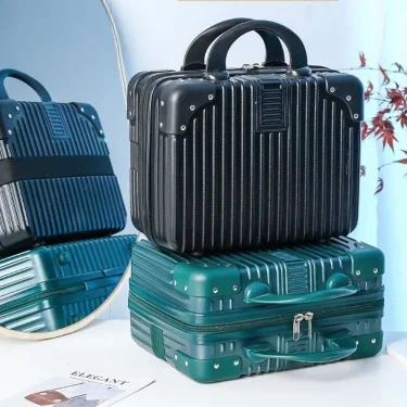 14 inch Mini Travel Suitcase Cosmetic Box Hand Luggage Organizer Makeup Case Small Password Box Boarding Case 2
