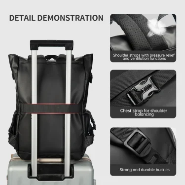 Tigernu Fashion Backpacks Men Korean Style Backpack Cool Knapsack Commuting Bags Travel Backpacks 15.6 Laptop Backpack Male Bags 6