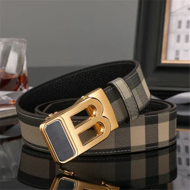 New Canvas Men Belt Luxury Automatic Zinc Alloy B Buckle Brand Real Leather Belt for Business Men Male Waistband for jeans belt 4