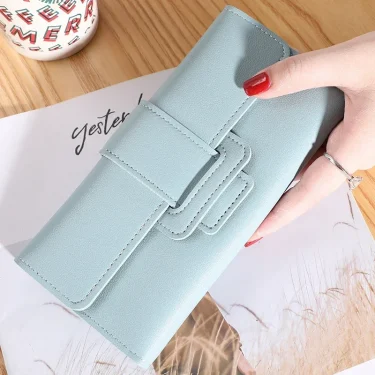 Women Wallet Cardholder Coin Purses Clutch Phone Credit Card Holder Ladies Luxury Large Capacity Leather Bag with Zipper 6