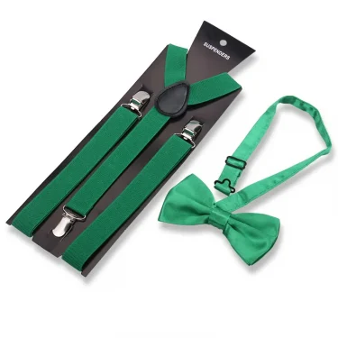 Elegant Fashion Adult Men's Suspenders And Bow Tie Two Pcs Set Harness Man For Pants Gentleman Suit Accessories Wedding Business 3