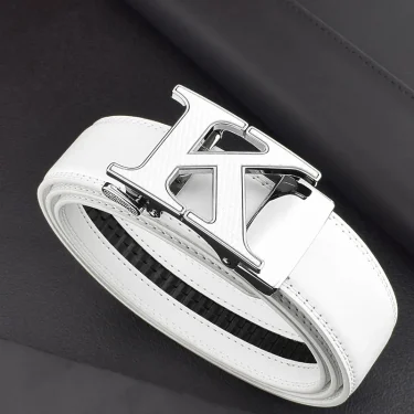 Casual K letter Automatic Buckle Designer Belts High Quality Men Luxury Brand Waistband Genuine Leather Ceinture Homme 1