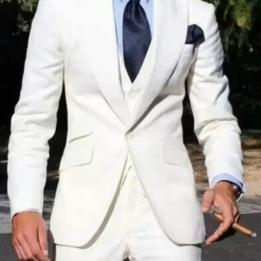3 Pcs Fashion Men Leisure Boutique Business Suits Solid Color Wedding Suit Formal Groom Tuxedos Set Dress Blazer Vest Trousers 3
