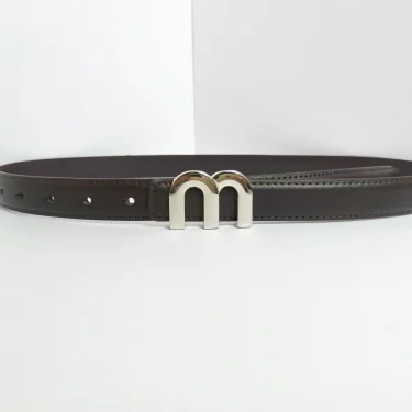 Women's belt M. Belt high-quality gold buckle is best matched with dress jeans women's belt 4