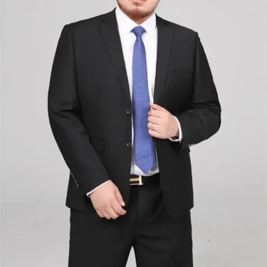 Men's Spring Fashion Solid Color Suit And Pants Two-Piece Set Handsome Wedding Dress Business Tooling All-Match Elegant 1