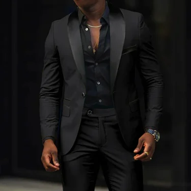 2-piece Wedding formal fashion men's slim suit groom wedding dress 2024 The latest coat pants design 3