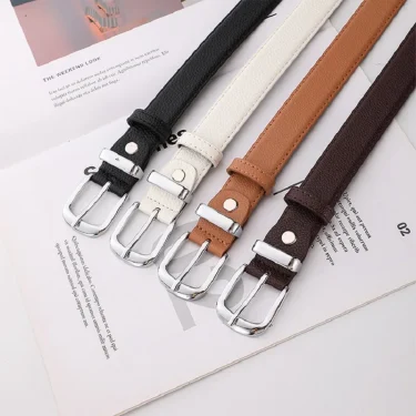 New Women Leather Belts High Quality Fashion Best Matching Dress Jeans Belts for Lady Women's Dress Luxury Designer Brand LB2146 3