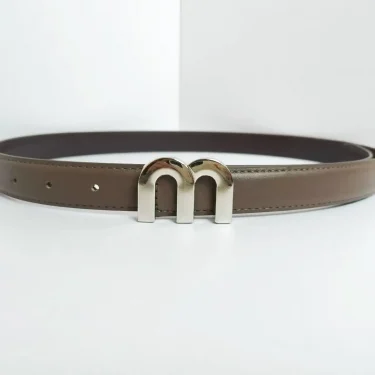 Women's belt M. Belt high-quality gold buckle is best matched with dress jeans women's belt 6