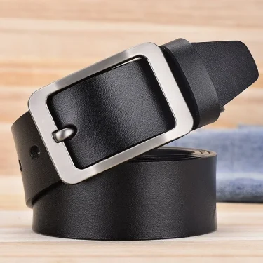 Belt men's retro needle buckle belt, business casual trendy new men's versatile cowhide pants belt, young people's pants belt 2