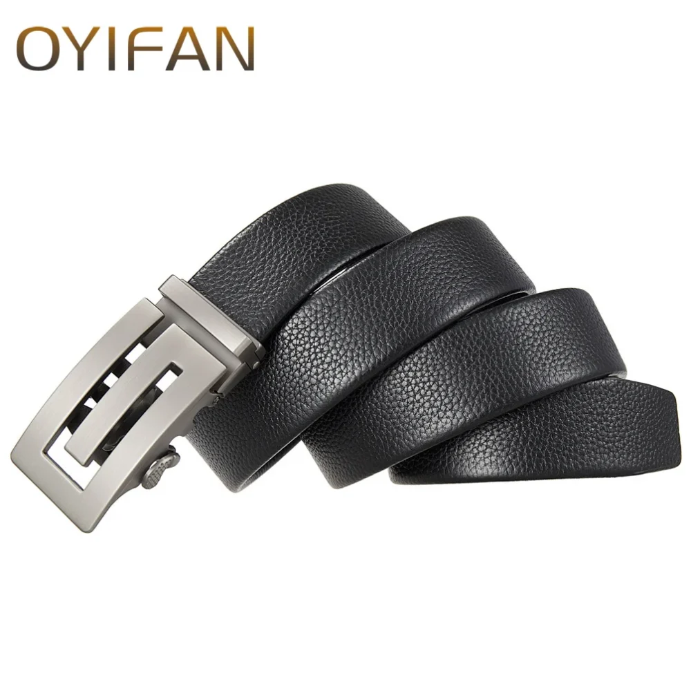 Men's Leather Belt Fashion Automatic Buckle Belt for Popular Business High Quality Male Belt 2