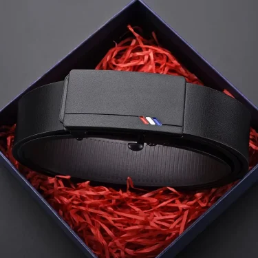 Fashion Business Men's Belt Genuine Luxury Brand Belt Automatic Buckle Belt PU Leather Soft Belt With Cargo Pants Jeans Belt 2
