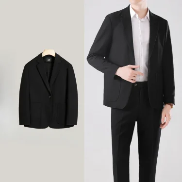 Full Suit for Men Dress Business Korean 2 Piece Outfit Set Man Formal Pants Ceremony Elegant Spring Autumn Blazer New In Casual 2