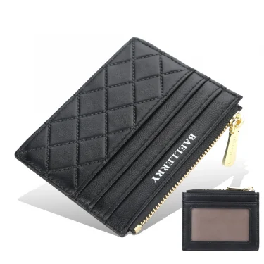 New Mini Women Wallets Card Wallets Slim Zipper PU Leather Top Quality Fashion Female Purse Card Holder Wallet 2
