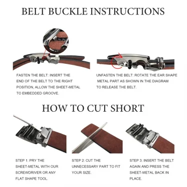 Maikun Luxury Leather Belt for Men Original Designt Ostrich Grain Automatic Buckle Belt Ceinture Homme Cinto Masculino 5