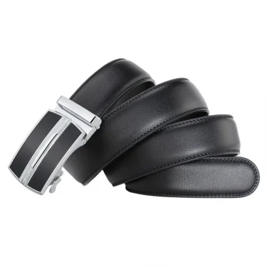 White Black Elegant Business Leisure Men's Automatic Buckle Belt Famous Brand Luxury Designer Genuine Leather Jeans Belts 3