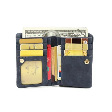 Large-capacity Simple and Small Women's Wallet, Multi-functional Retro Card Bag, Versatile Fashion Short Change Bag 2