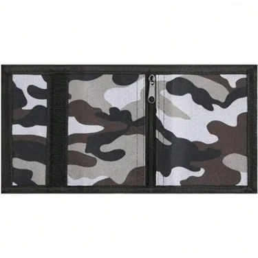 Camo Print Kids Wallet with Lanyard for Boys Girls Teens Trifold Wallet for Men Women Army Camouflage Wallets Credit Card Holder 5