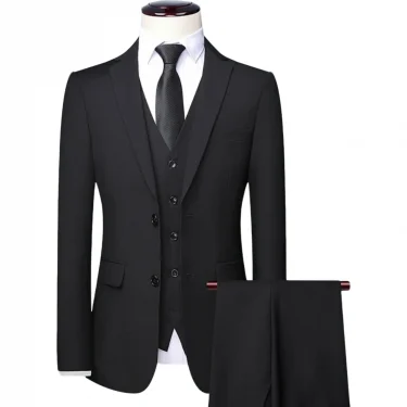Tuxedo Suits for Men High-quality Slim Jackets Man Clothing Sale 3 Pieces Blazer Vest and Pants Set Men's Suit for Wedding 3
