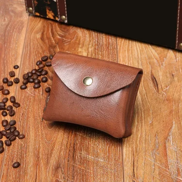 Double Layer Credit ID Card Holder Slim Leather Wallet with Coin Pocket Man Money Bag Case for Men Mini Women Business Purse 4