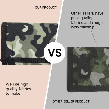 Camouflage Wallets For Men, Women and Kids Card Holder Mini Wallet Coin Money Bag Folding Wallet Gift 5