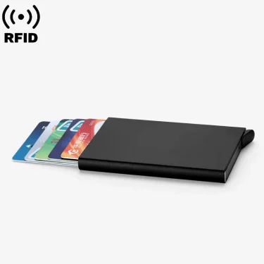 Rfid Smart Wallet Card Holder Metal Thin Slim Men Women Wallets Pop Up Minimalist Wallet Small Black Purse Vallet Walets for Men 1