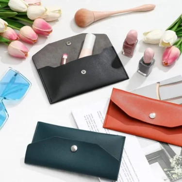 Envelope Wallet PU Leather Cash Envelope Wallet Classic Fashion Long Women's Wallet Ferrule Name Card Holder Gift 4