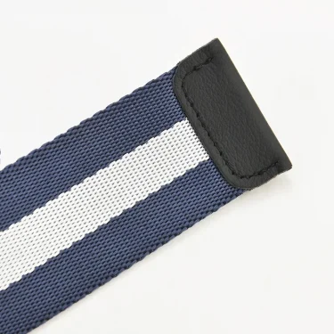 Double Loop Metal Buckle Canvas Belt Blue Strap Men's Women Unisex Cargo Pants Student Youth Belt Students Korean Jeans Belt 2